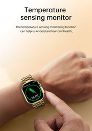 Ultra GD9 24K Gold Casing Smartwatch – Bluetooth Calling – Golden Straps image 7