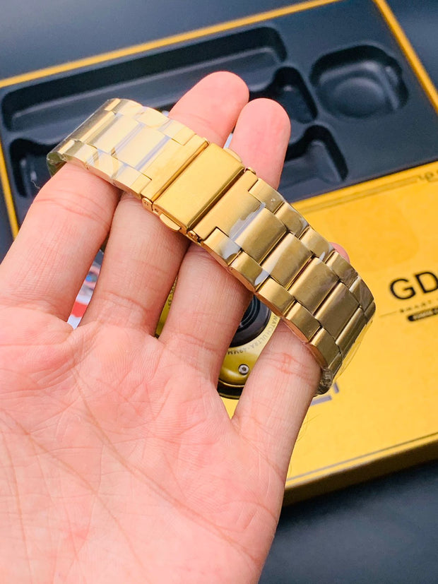 Ultra GD9 24K Gold Casing Smartwatch – Bluetooth Calling – Golden Straps image 12