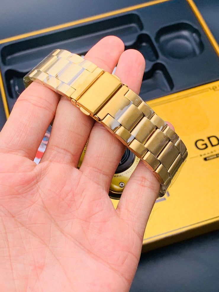 Ultra GD9 24K Gold Casing Smartwatch – Bluetooth Calling – Golden Straps image 12