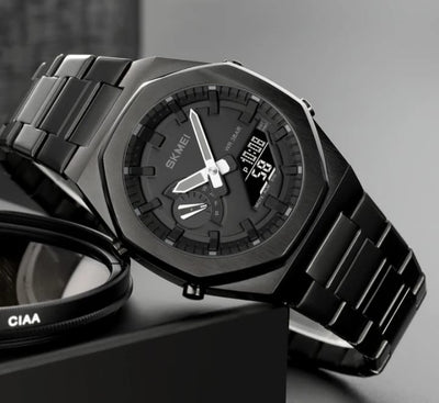 Original SKM World Time Watch Black image 0