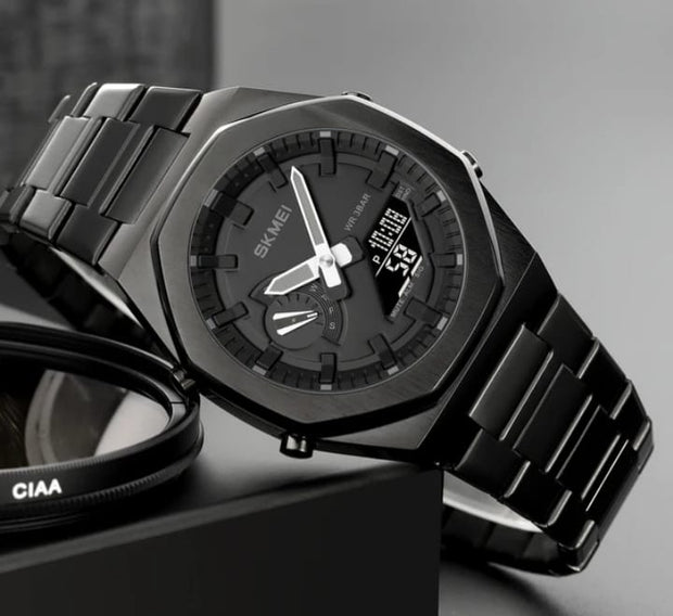 Original SKM World Time Watch Black image 0