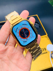 Ultra GD9 24K Gold Casing Smartwatch – Bluetooth Calling – Golden Straps image 24
