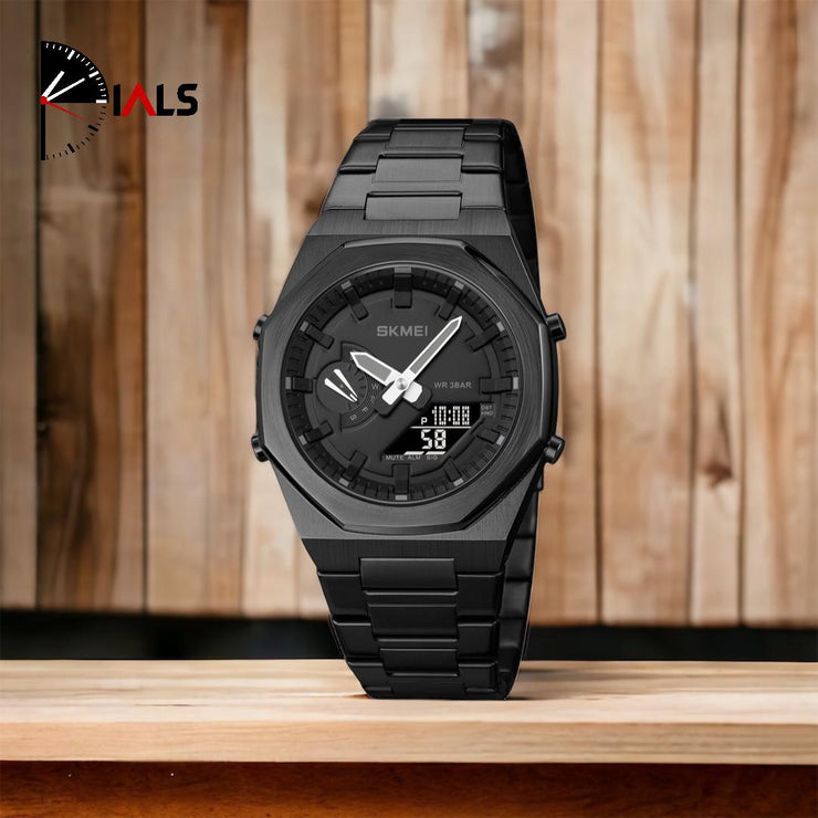 Original SKM World Time Watch Black image 1