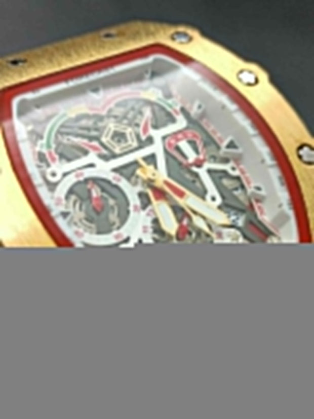 Original Forecast Big Face Chronograph Working Watch Gold Colour image 4