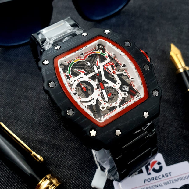Original Forecast Big Face Chronograph Working Watch Black Colour image 0