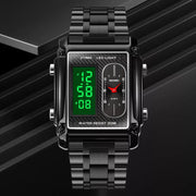 Original SKM Black Chain Square Dual time image 11