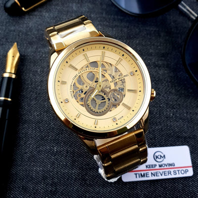 Original Keep Moving Down Sec working Watch Gold colour image 0