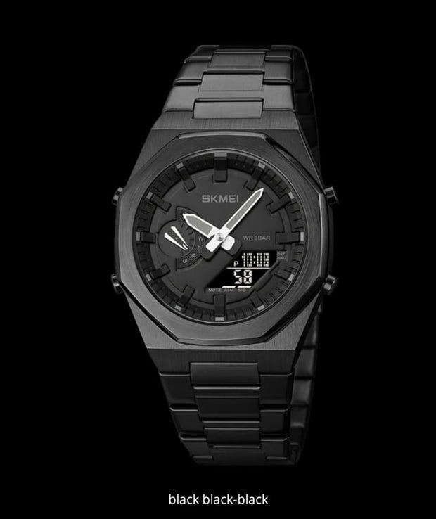 Original SKM World Time Watch Black image 3
