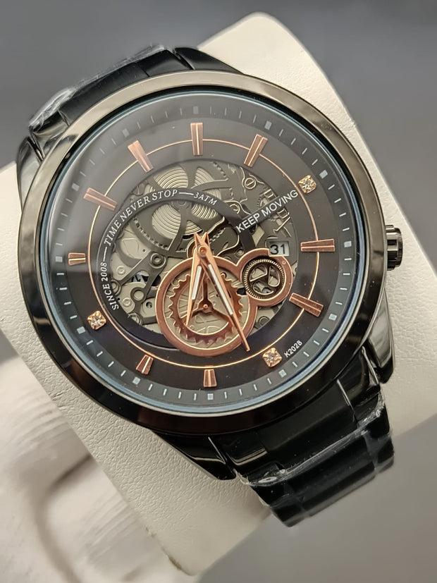 Original Keep Moving Down Sec working Watch Black colour image 2